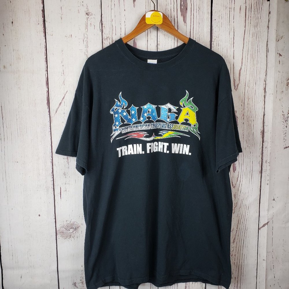 North American Grappling Association Mens T Shirt Size XL Short Sleeve Black